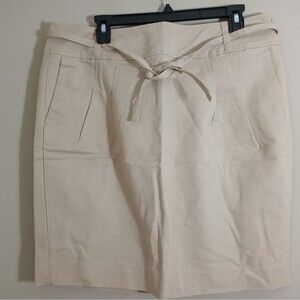 NWT A.N.A Tan Skirt With Pockets Size 14